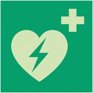 Defibrillatoren AED Erste-Hilfe-Rettungszeichen